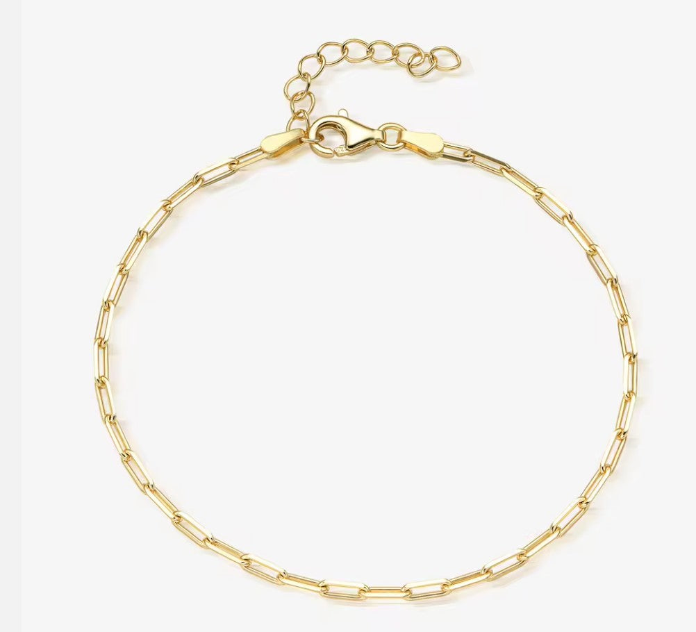 Paperclip Chain Bracelet Small