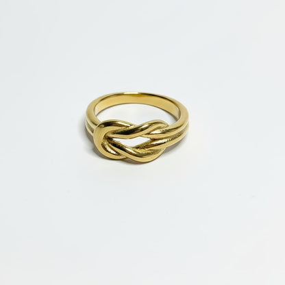 Rope Knot Gold Ring