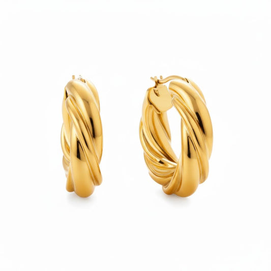 Round Twist Earrings