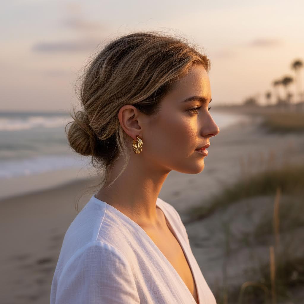 Round Twist Earrings