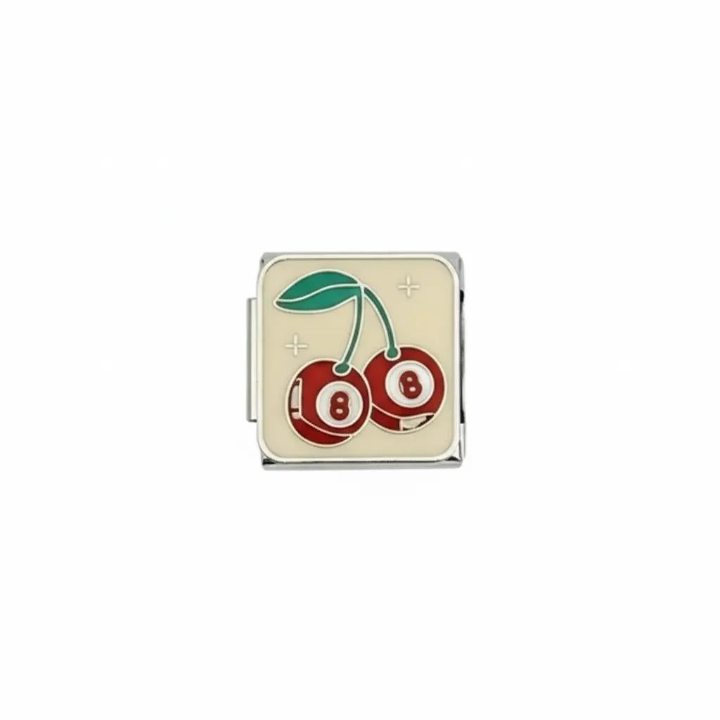 Silver Cherry 8 Ball