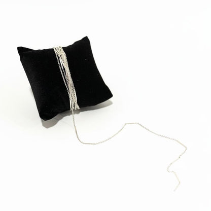 Silver Dapped Bar Cable 1.38mm Chain