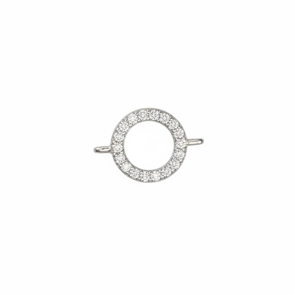 Silver Hollow Circle Connector