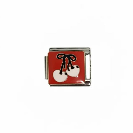 Silver Red Black Bow