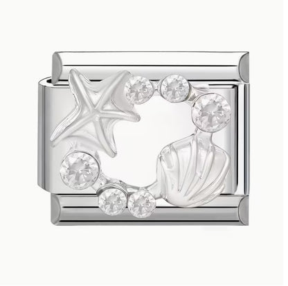 Silver Starfish & Shell