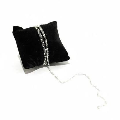 Silver & White Chain