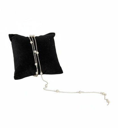 Silver Freshwater Pearl Chain