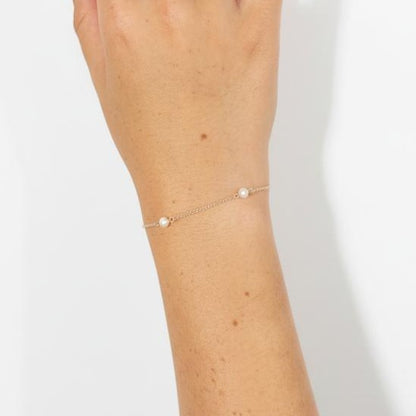 Silver Freshwater Pearl Chain