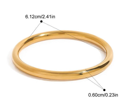 Trendy Simple Fashion Gold Bracelet