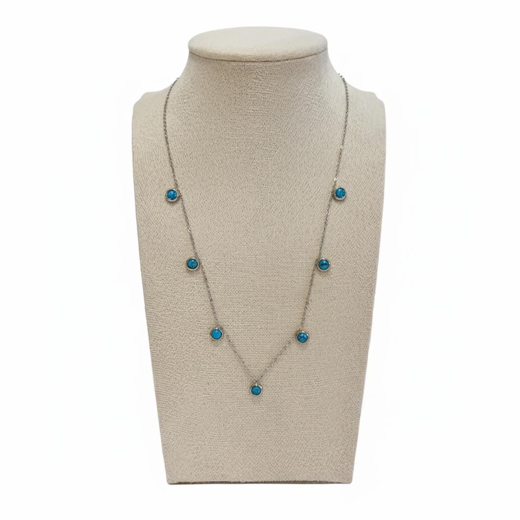 Turquoise Pearl Pendant Necklace