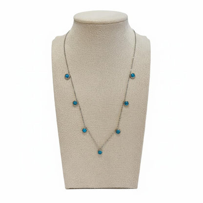 Turquoise Pearl Pendant Necklace