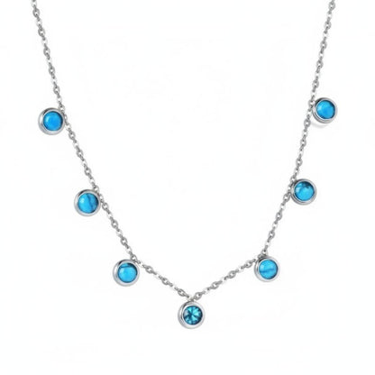 Turquoise Pearl Pendant Necklace
