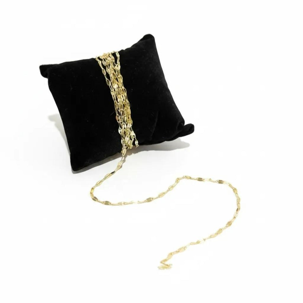 Gold Twisted Mirror Chain – SAND Jewellery